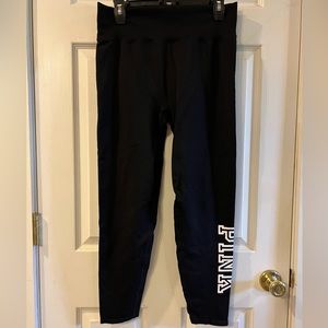 Victoria’s Secret PINK Seamless Knit Logo Leggings with Hidden Pocket